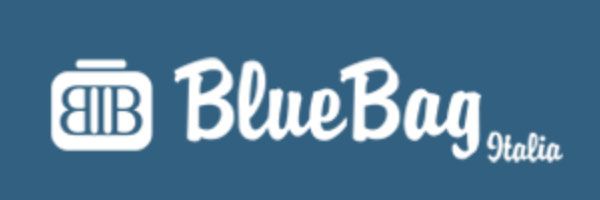 logo blue bag