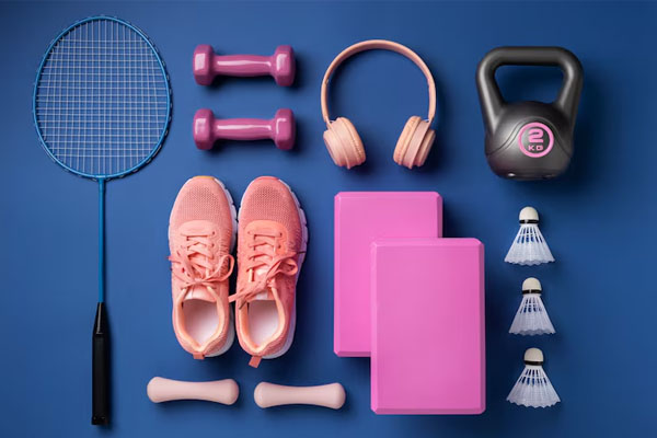 composizione di diversi articoli sportivi